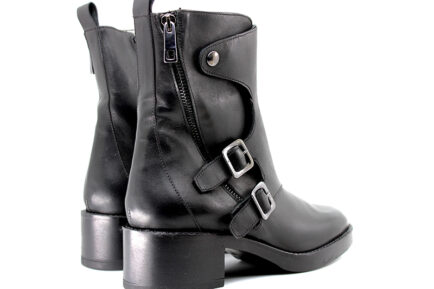 Γυναικεία μαύρα μποτάκια PAOLA FERRI