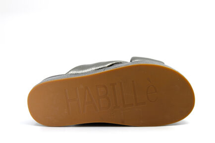 flatforms ασημί παντόφλες