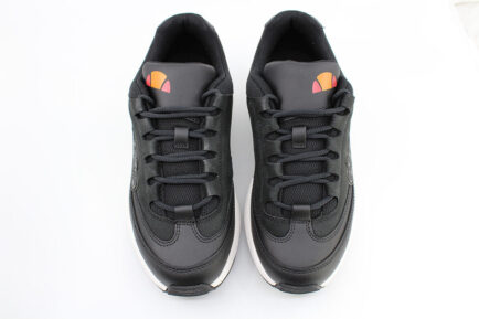 δερμάτινα μαύρα sneakers ellesse