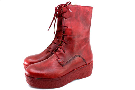 chunky booties red