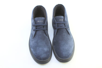 ανδρικά δερμάτινα καστόρινα δετά μποτάκια αστραγάλου FRAU