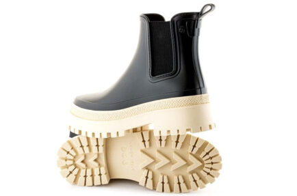 αδιάβροχα μαύρα vegan chelsea boots γαλοτσάκια αστραγάλου LEMON JELLY