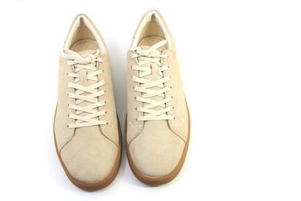 ανδρικά δερμάτινα μπεζ sneakers VAGABOND off whte suesde