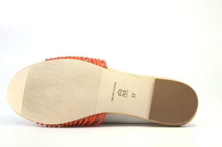 δερμάτινα φλατ πορτοκαλί σανδάλια PALOMA BARCELO