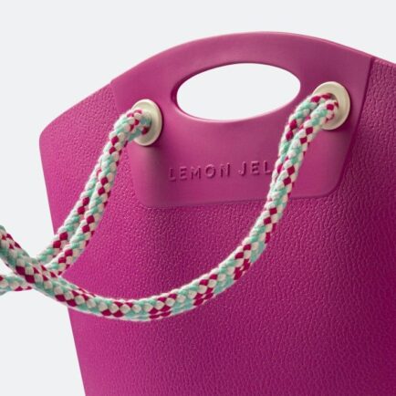 VEGAN SHOPPING BAG LEMON JELLY SPLASHYBAG 02 PINK