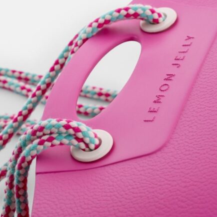 VEGAN SHOPPING BAG LEMON JELLY SPLASHYBAG 02 PINK
