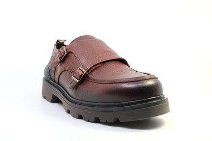 ΑΝΔΡΙΚΑ ΔΕΡΜΑΤΙΝΑ COGNAC BIG DOUBLE MONK AMBITIOUS 13131