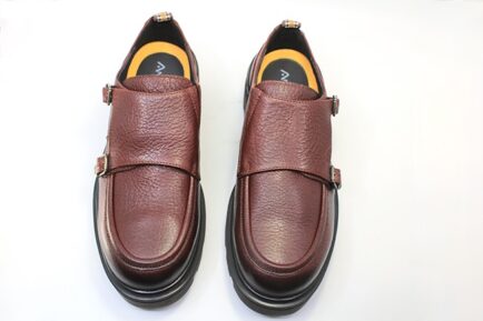 ΑΝΔΡΙΚΑ ΔΕΡΜΑΤΙΝΑ COGNAC BIG DOUBLE MONK AMBITIOUS 13131