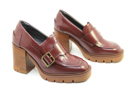 ΔΕΡΜΑΤΙΝΑ ΜΠΟΡΝΤΟ ANKLE BOOTS JANET&JANET SCARPA 06055 MATTONE