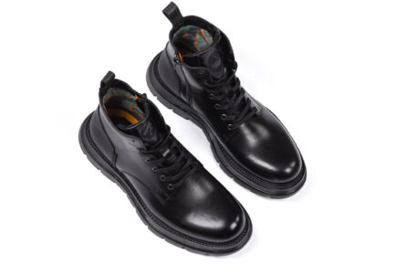 ΑΝΔΡΙΚΑ ΔΕΡΜΑΤΙΝΑ ΜΠΟΤΑΚΙΑ AMBITIOUS EDI COMBAT 11759 BLACK