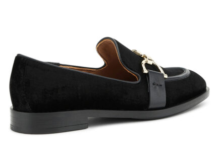 ΔΕΡΜΑΤΙΝΑ βελούδινα LOAFERS FRAU 88Y3_NERO