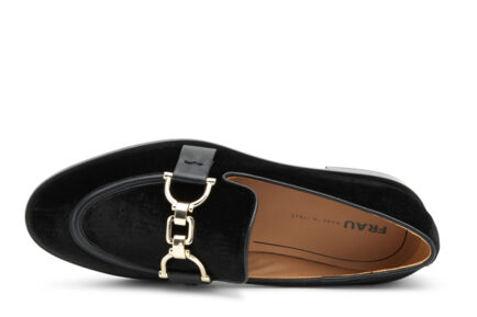 ΔΕΡΜΑΤΙΝΑ βελούδινα LOAFERS FRAU 88Y3_NERO