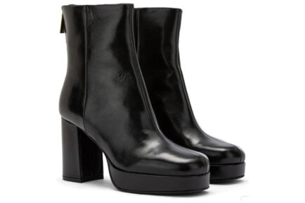 ΔΕΡΜΑΤΙΝΑ ΜΠΟΤΑΚΙΑ ΜΑΥΡΑ ΜΕ ΤΑΚΟΥΝΙ CARMENS CHARLIZE ZIP A50250A011