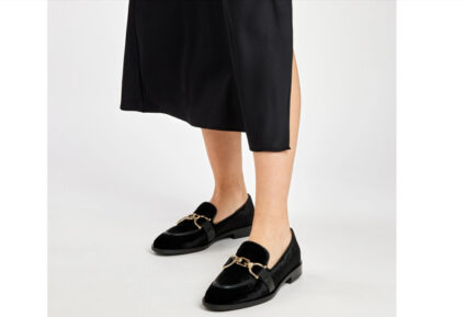 ΔΕΡΜΑΤΙΝΑ βελούδινα LOAFERS FRAU 88Y3_NERO