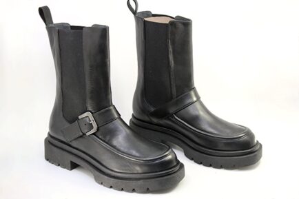 γυναικεία ΔΕΡΜΑΤΙΝΑ CHELSEA ΜΑΥΡΑ ΜΠΟΤΑΚΙΑ PF16 D3338 NERO