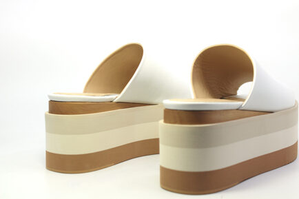 paloma barcelo δερματινες πλατφόρμες λευκές