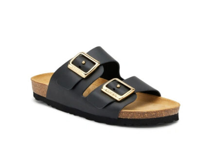 frau παντόφλες μαύρες slides