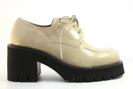 Paloma Barcelo γυναικεια δερμάτινα loafers μπέζ