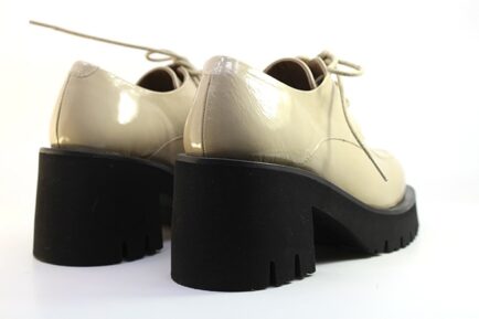 Paloma Barcelo γυναικεια δερμάτινα loafers μπέζ