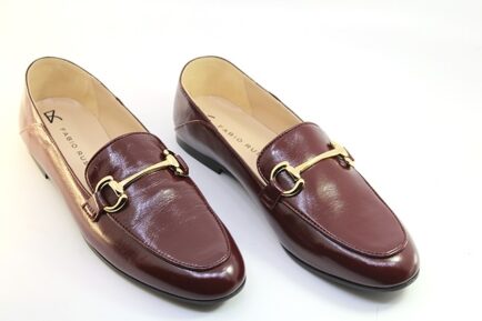 Δερμάτινα peny μοκασινια μπορντό Fabio Rusconi