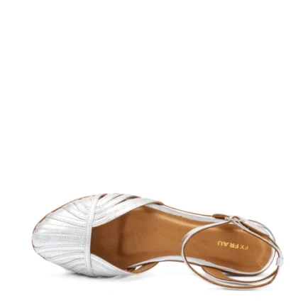 ΔΕΡΜΑΤΙΝΑ FLAT ΣΑΝΔΑΛΙΑ FRAU silver