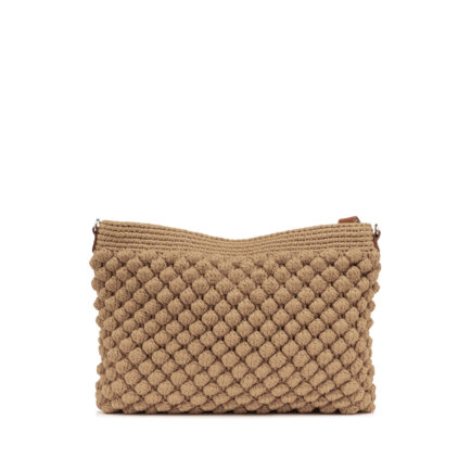 ΒΑΜΒΑΚΕΡΗ ΠΛΕΚΤΗ ΤΣΑΝΤΑ ΧΕΙΡΩΣ ΚΑΙ ΩΜΟΥ GIANNI CHIARINI BELLA 11577 BEIGE