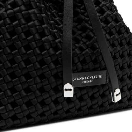 gianni chiarini raffia black πουγκί