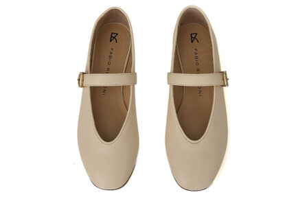 fabio Rusconi slingbacks μπαλαρίνες λευκές