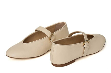 fabio Rusconi slingbacks μπαλαρίνες λευκές