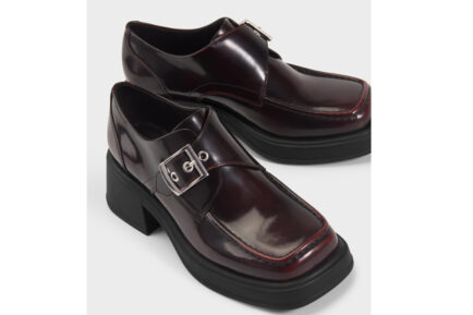 VAGABOND mocasins μπορντω με αγκράφα