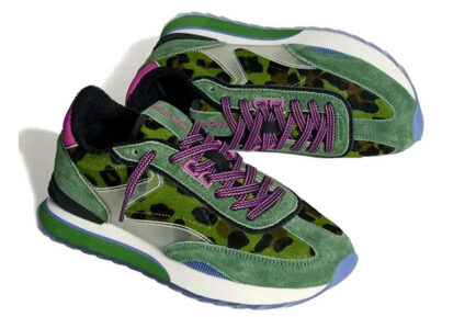 hoff park sneakers green pony skin