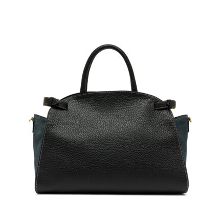 gianni chiarini δερμάτινη μαύρη τσάντα