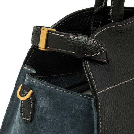 gianni chiarini δερμάτινη μαύρη τσάντα