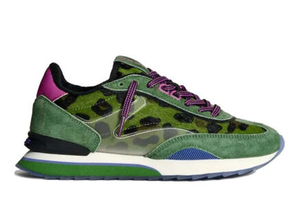 hoff park sneakers green pony skin