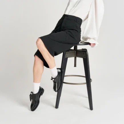 frau loafers black γυναικεια 2