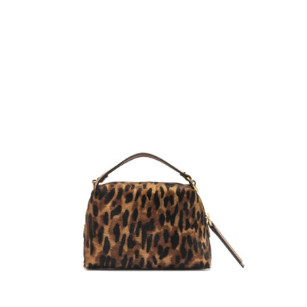 gianni chiarini δερματινη leopard pony hair τσάντα χειρώς 3