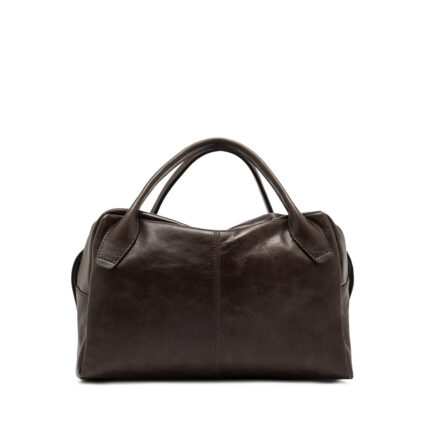 GIANNI CHIARINI δερμάτινη τσάντα καφέ traveller