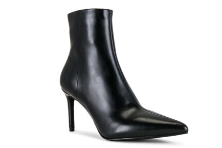 Jeffrey campbell δερμάτινα ψηλοτακουνα μαυρα μποτακια λεπτο τακούνι