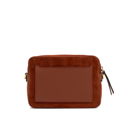 nina gianni chiarini καστόρινη τσάντα winter 25COGNAC