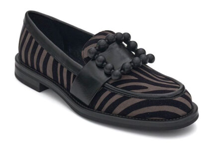 frau loafer animal print γυναικεια