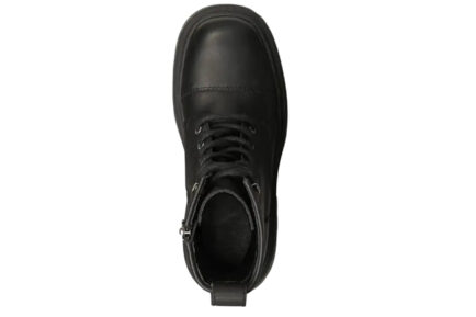 μαύρα δερμάτινα αρβυλάκια windsor smith destroy 1044