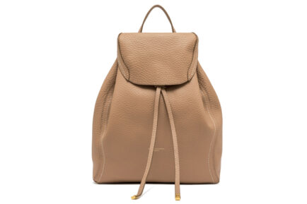 CECILE-GIANNI-CHIARINI δερμάτινη τσάντα πλάτης μπέζ backpack