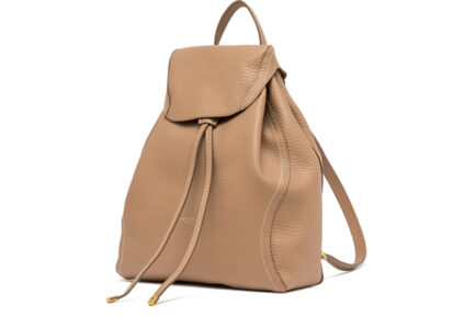 CECILE-GIANNI-CHIARINI δερμάτινη τσάντα πλάτης μπέζ backpack