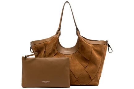 καστόρινη τσαντα ώμου GIANNI CHIARINI DUA καφέ