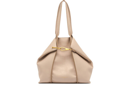 ZAHARA-GIANNI-CHIARINI δερμάτινη τσάντα πλάτης και χειρως μπεζ λευκή