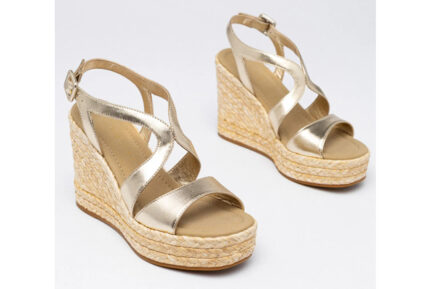 palomitas ψηλοτάκουνες χρυσες δερμάτινες πλατφόρμες