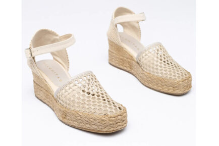 πλατφόρμες palomitas μπέζ με σχοινι γιούτα