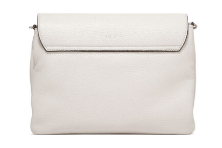 Δερμάτινη crossbody τσάντα λευκή gianni chiarini three