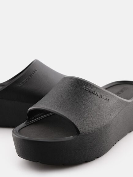 Alternative view of VEGAN SLIDES ΜΕ ΠΛΑΤΦΟΡΜΑ LEMON JELLY SUNNY BLACK