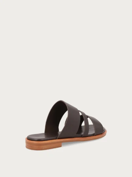 frau ανατομικη παντοφλα γυναικεία καφέ